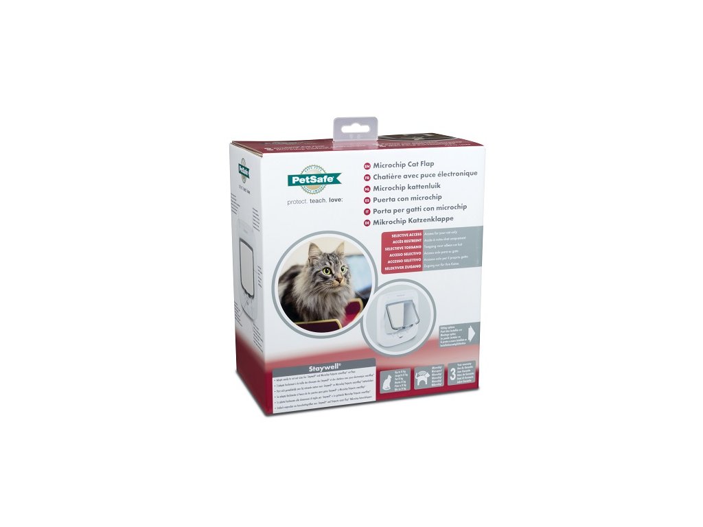 Dvierka pre mačky PetSafe® na mikročip (Farba biele)