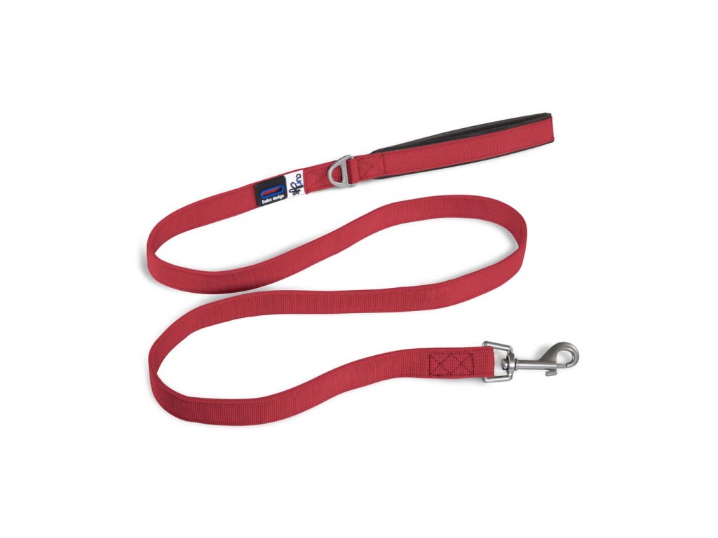 CURLI Vodítko pre psov Basic Red L 140x2 cm