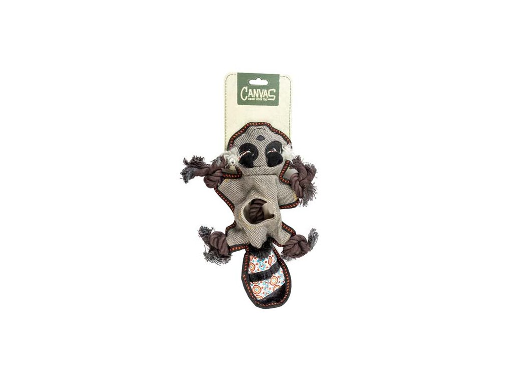 DUVO+ Canvas hračka pre psov 34x23x5cm medvedík čistotný