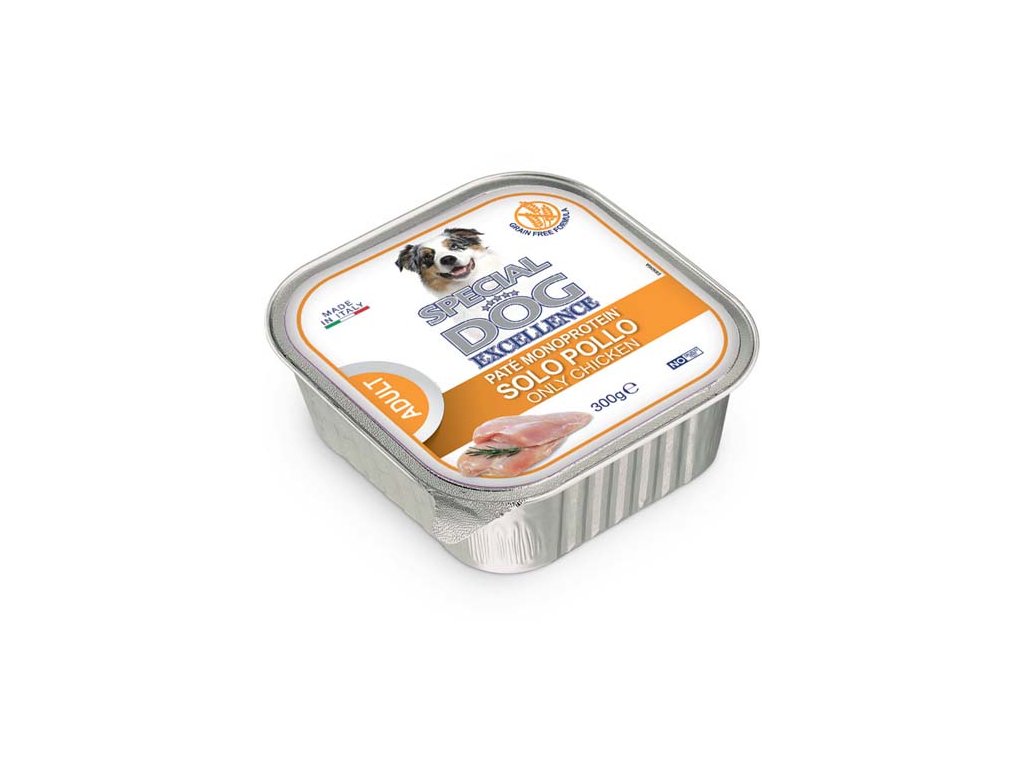 MONGE SPECIAL DOG EXCELLENCE pate MONOPROTEIN čisto kuracie 300g grain free vanička