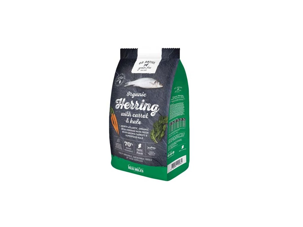 GO NATIVE Herring with Carrot and Kale 800g ultraprémiové krmivo pre psov so sleďom, mrkvou a kelom