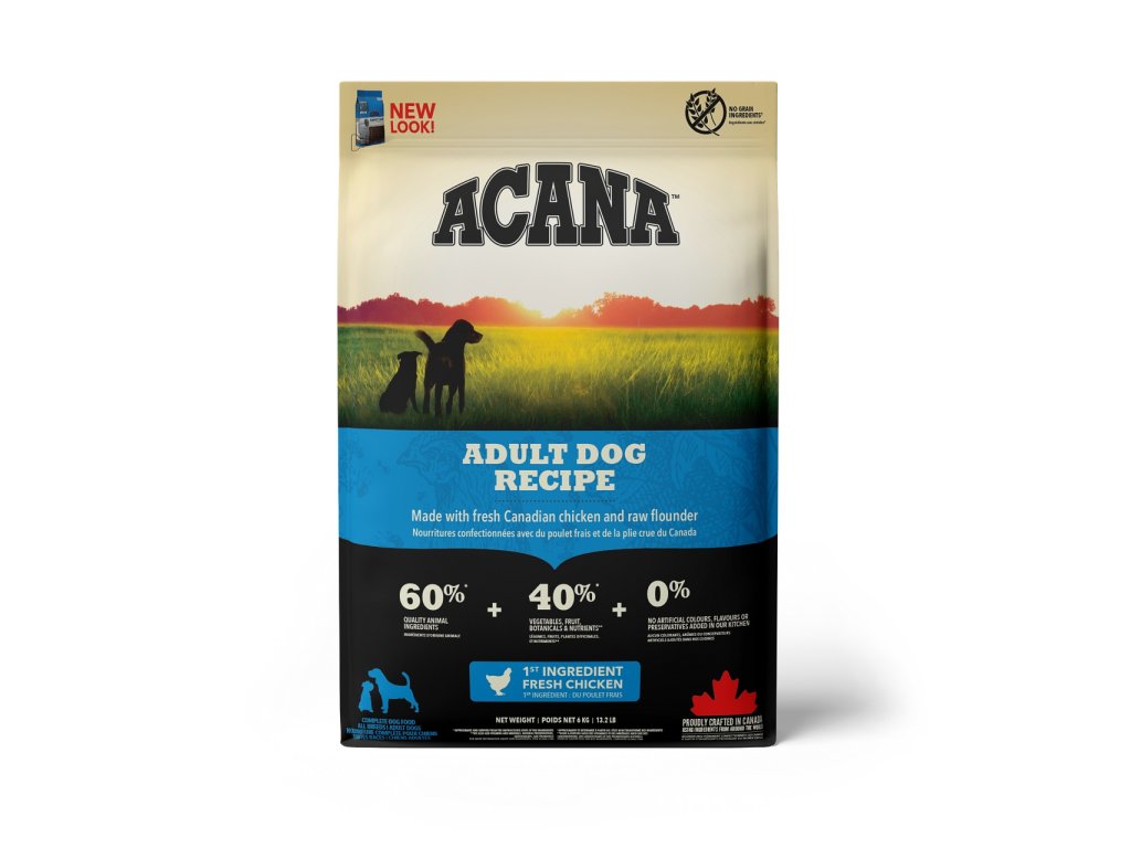 Acana Heritage adult dog 6 kg granule pre dospelých psov