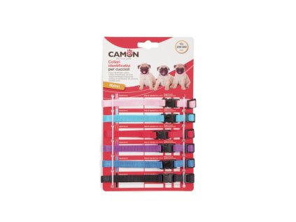 Camon Obojky rozlišovacie pre šteniatka mix farieb 6ks, 10mm x 200/300mm