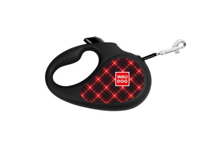 Wau Dog Vodítko samonavíjacie TARTAN L, 5 m/50 kg
