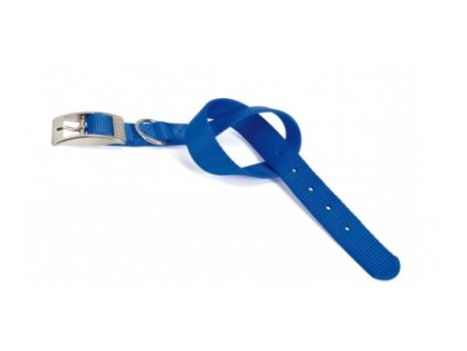CAMON Obojok nylon s kovovou prackou, 15 x 450 mm, modrá