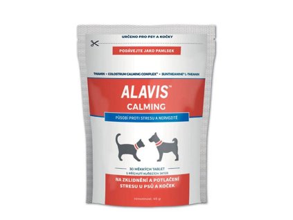 ALAVIS Calming pre psov a mačky 45 g/30 žuvacích tabliet
