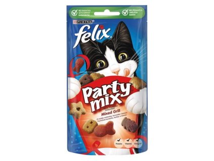 Pamlsok NESTLÉ FELIX PARTY MIX cat Mixed grill 8x60 g