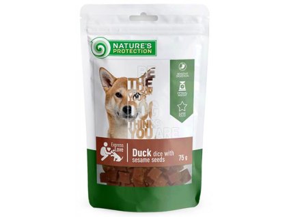 Pamlsok Natures P Snack dog chicken strips with sesame 12x75 g