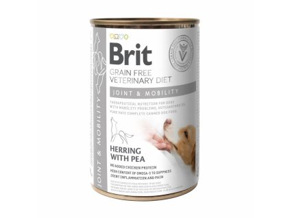 brit veterinary diets gf dog joint and mobility 400 g konzerva 8595602535996