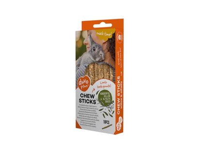 Pamlsok DUVO+ žuvacie tyčinky vŕba a lucerna pre hlodavce 70g - 10 ks - 12x1x1cm