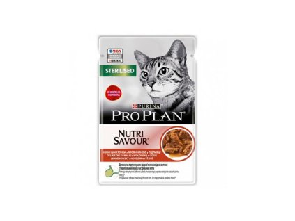 ProPlan MO Cat Adult sterilised hovädzie kapsička 26x85 g