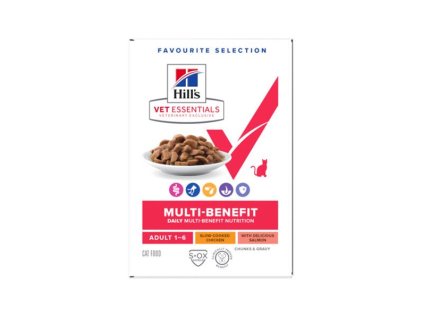 HILLS VE Feline Mulri Benefit Adult Chicken/Salmon/Multipack KAPSIČKA 1 bal./12x85 g NEW
