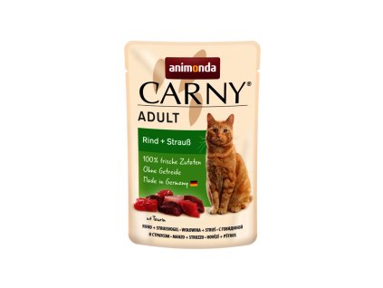 animonda carny adult hovadzie a pstros 85g