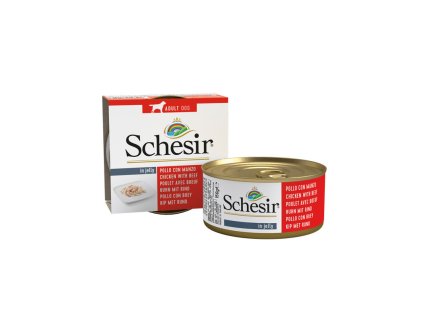 schesir dog adult hovadzie a kuracie 150g