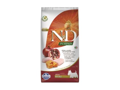 Farmina N&D dog GF PUMPKIN adult mini chicken&pomegranate 7 kg