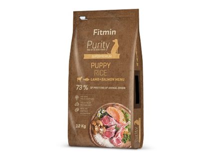 Fitmin dog Purity Rice Puppy Lamb Salmon 2000 g 8595237015962 001