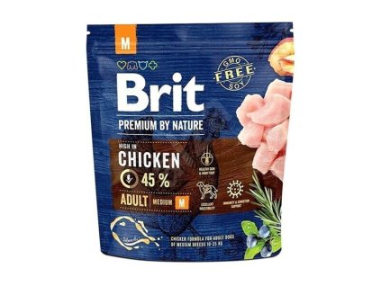 Brit Premium by Nature dog Adult M 1 kg
