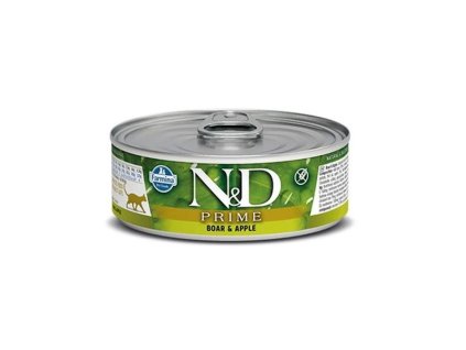 Farmina N&D cat PRIME boar & apple konzerva 70 g