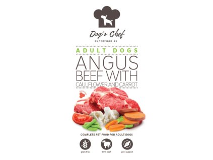 Dogs Chef Angus Beef with Cauliflower Carrot ACTIVE DOGS 6 kg 8588008528044