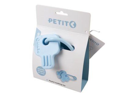 EBI PETIT CLEO Hryzátko pre šteňatá a dospelých psov malých plemien modré kľúče 8x6,5x1cm