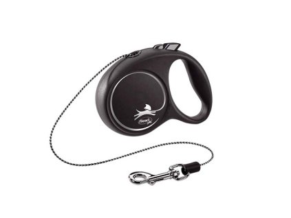 flexi Black Design XS lanko 3m čierna do 8kg