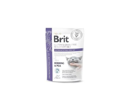 Brit Veterinary Diets GF cat Gastrointestinal Low fat 400 g 8595602559794