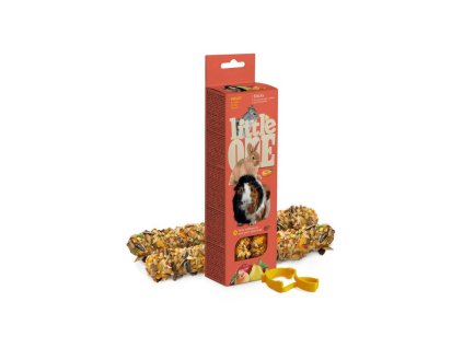 Little One tyčinky s ovocím pre morčatá, králiky a činčily 2 x 60g