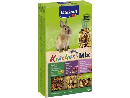 Vitakraft Kracker králik zelenina, hrozno, lesné ovocie 3ks 168 g