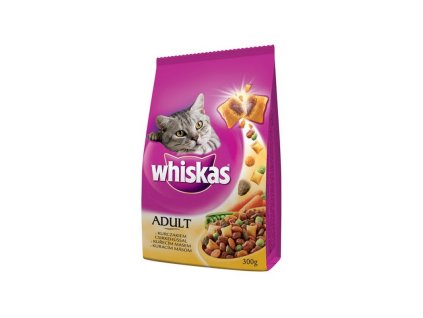 Whiskas cat adult granule pre dospelé mačky s kuracím mäsom 300 g