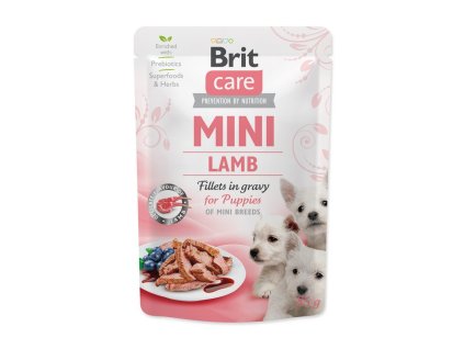 Brit Care puppy mini lamb fillets in gravy kapsička 85 g