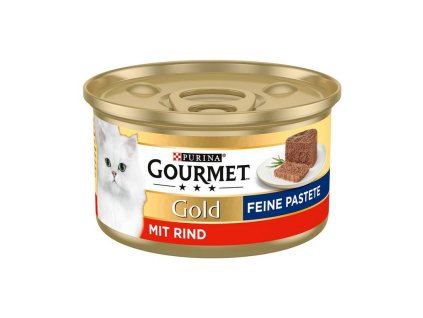 Gourmet gold paštéta pre mačky s hovädzím 85 g