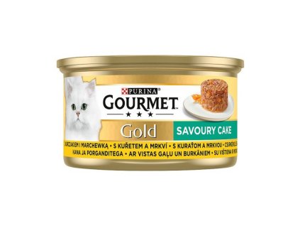 gourmet gold pre macky s kuracim a mrkvou 85 g 7613035465664