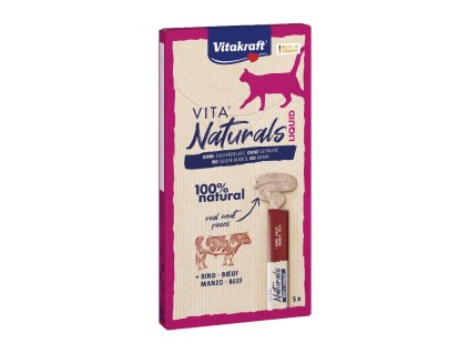 Vitakraft Vita naturals liquid snack hovädzie 5x15g