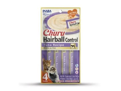 Pamlsok Inaba Churu Pyre cat hairball tuniak 4 x 15g 4262365730558