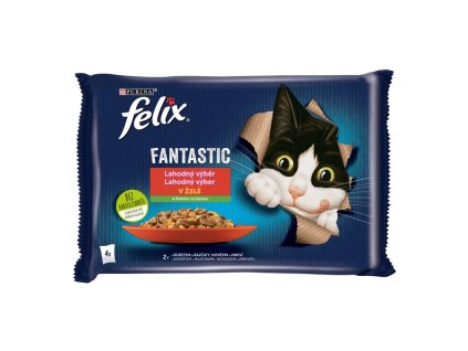 felix fantastic kapsicka pre macky hovadzie a kuracie 4 x 85 g 7613039757314