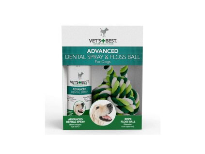 Dentálny sprej + lano pre psy, VET´S BEST