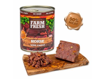 Farm fresh konzerva pre psov kon a mrkva