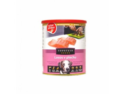 topstein konzerva pre psov losos v plechu 800 g 8595598901485