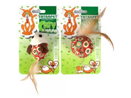 Tatrapet Natural hracka pr macku mys lopticka 5cm mix farieb 8585027972315