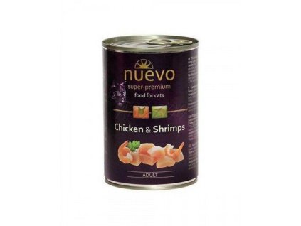 Nuevo Cat konzerva Chicken Shrimps 1