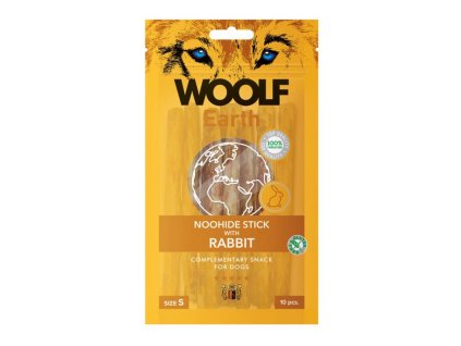 pamlsok woolf dog earth noohide s stick with rabbit 90g 10ks 8594178551379