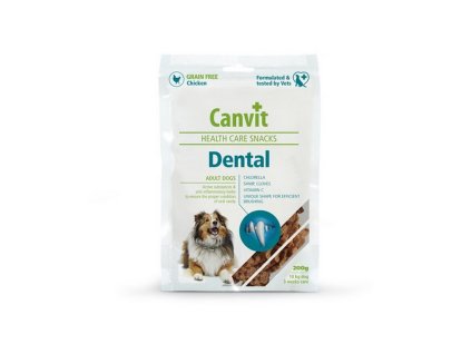 canvit dental snack 200 g polomakka funkcna pochutka pre psov 8595602508808