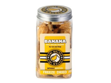 Kiwi walker pamlsky pre psov suseny banan 70g 8596075002862