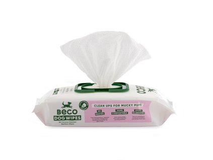 Beco dog wipes bamboo cistiace obrusky pre psov kokosove 80ks 5060189756070