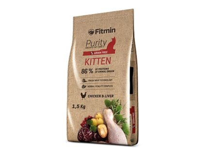 Fitmin cat Purity Kitten chicken and liver 1500 g 8595237013562 001