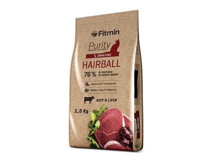 Fitmin cat Purity Hairball - 1,5 kg
