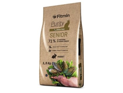 Fitmin cat Purity Senior rabbit 1500 g 8595237013623 001