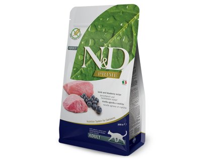 farmina n d grain free cat adult lamb and blueberry 300 g 8010276020161