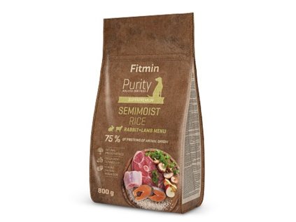Fitmin dog Purity Rice Semimoist Rabbit Lamb 4000 g 8595237015955 001