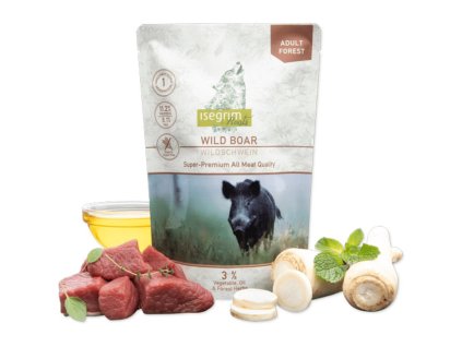 Isegrim dog monoprotein roots wild boar 410g kapsicka 4250231541063